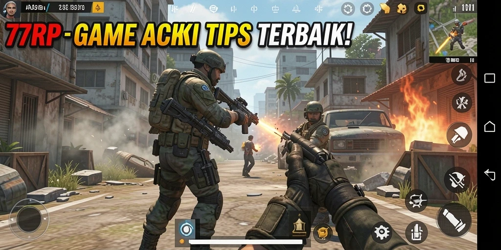 Tangkapan layar menunjukkan aksi menegangkan dalam permainan TPS.