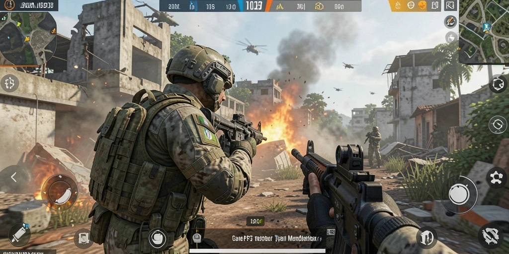 Screenshot BUMI303 menampilkan gameplay intens dengan grafis menawan.