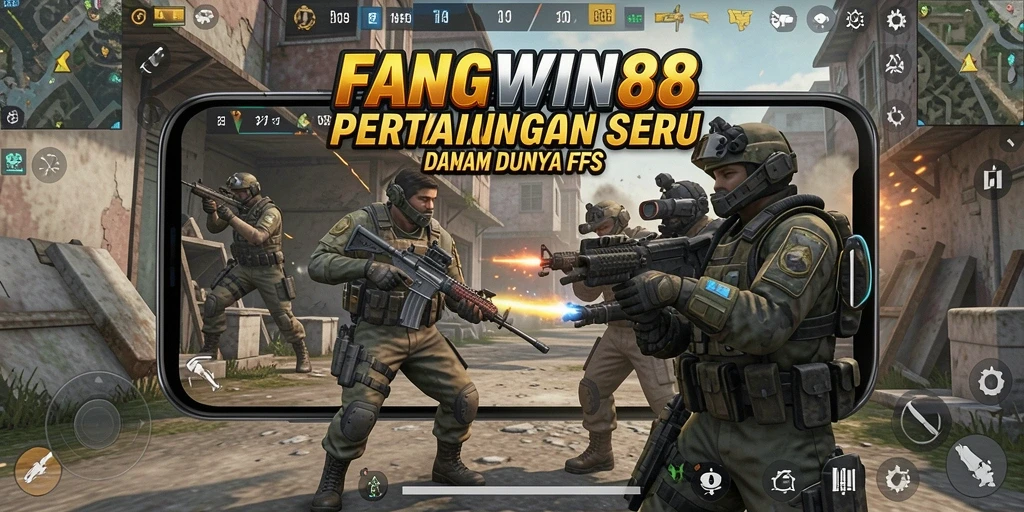 Screenshot gameplay FANGWIN88 menampilkan aksi tembak-menembak yang mendebarkan.
