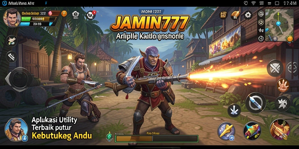 Screenshot utama JAMIN777 menampilkan antarmuka pengguna yang intuitif dan fungsional.