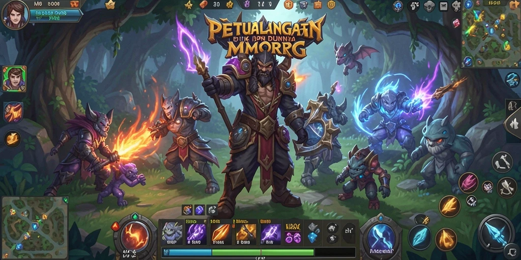 Tampilan gameplay MPO08 yang memukau dalam dunia MMORPG.
