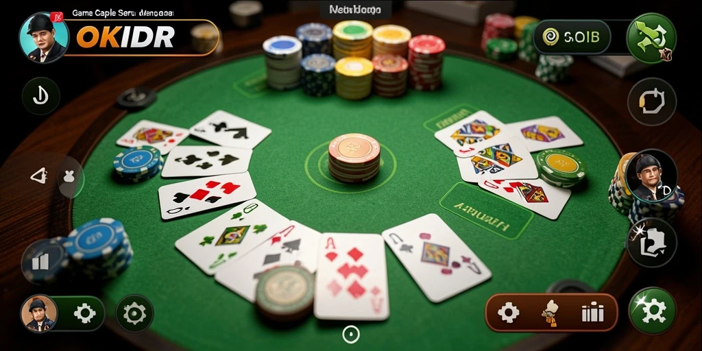 Tampilan gameplay Gaple yang menarik dan penuh warna.