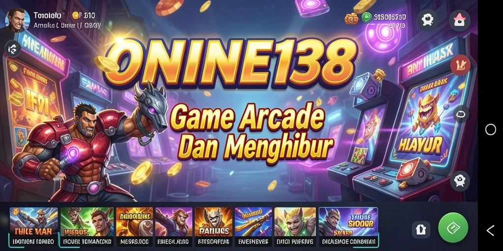 Tampilan gameplay ONINE138 yang penuh warna dan seru.